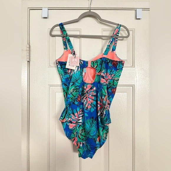 Prima Donna one piece swimsuit bossa nova blue bird size F NWT - Picture 2 of 3